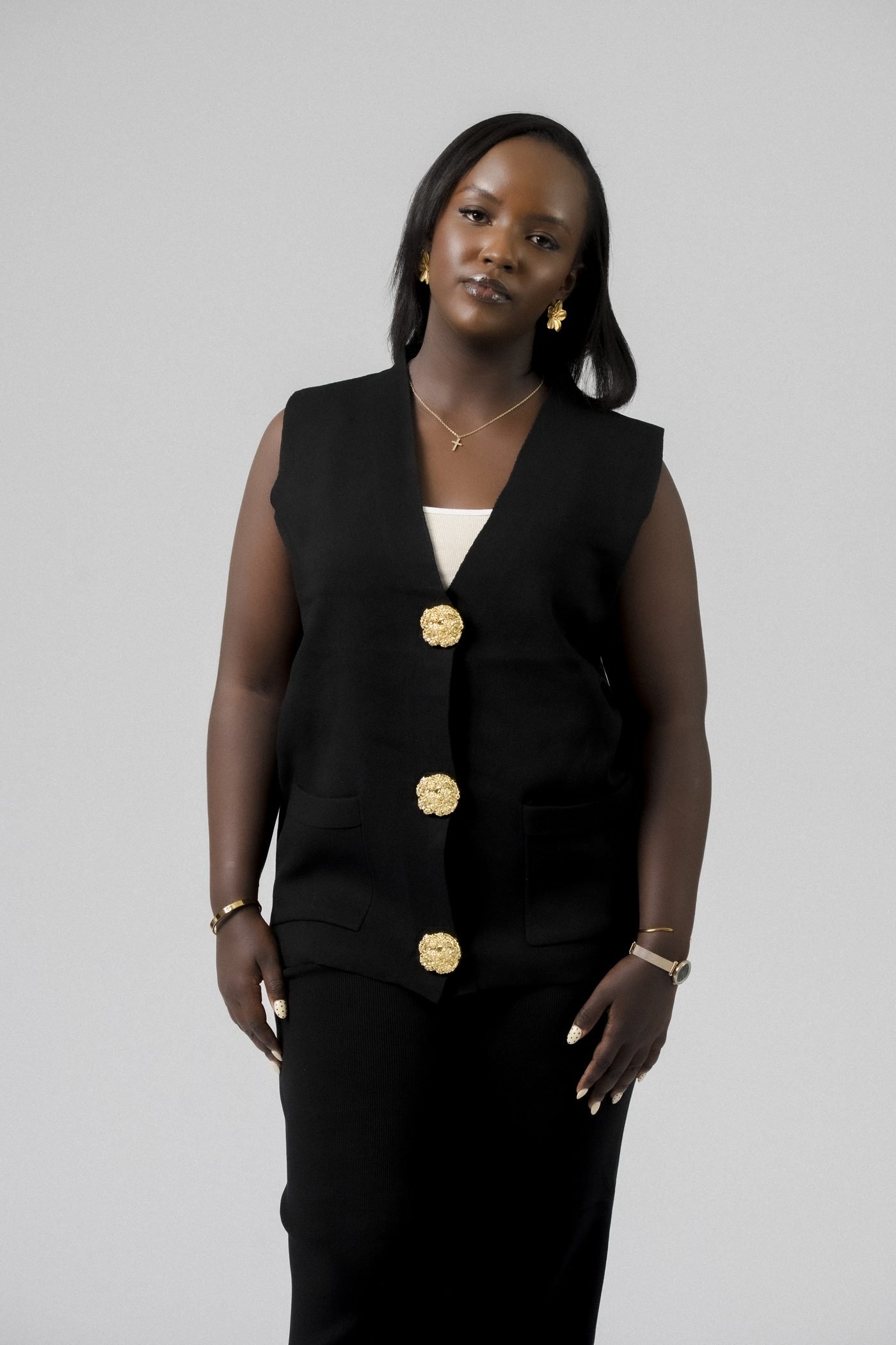 Classic Vest Set in Black