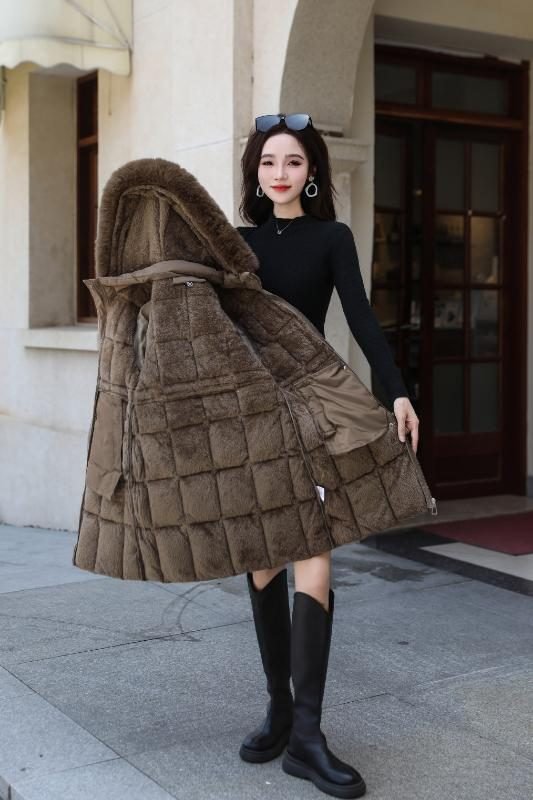 Icebound Elegance Coat in Dark Grey