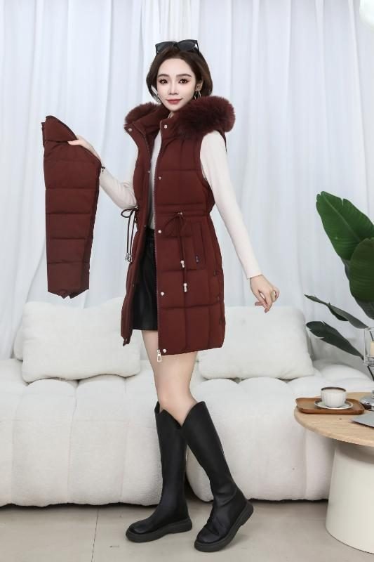 Icebound Elegance Coat in Red