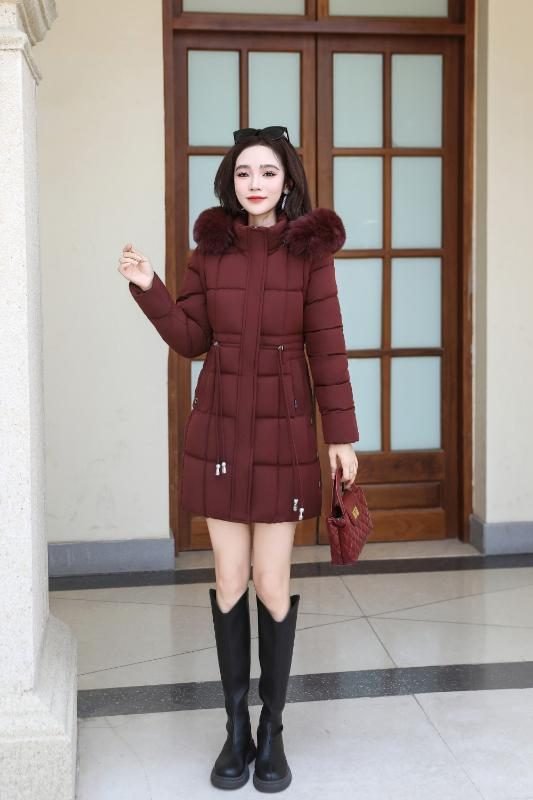 Icebound Elegance Coat in Red