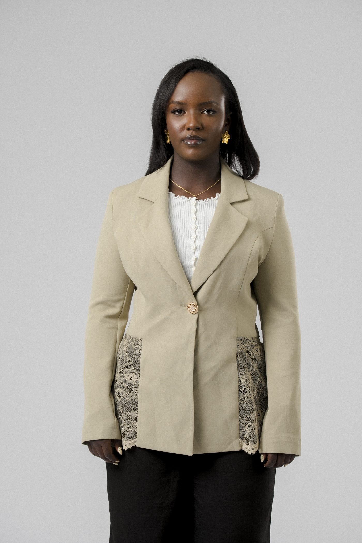 Lace Edge Blazer
