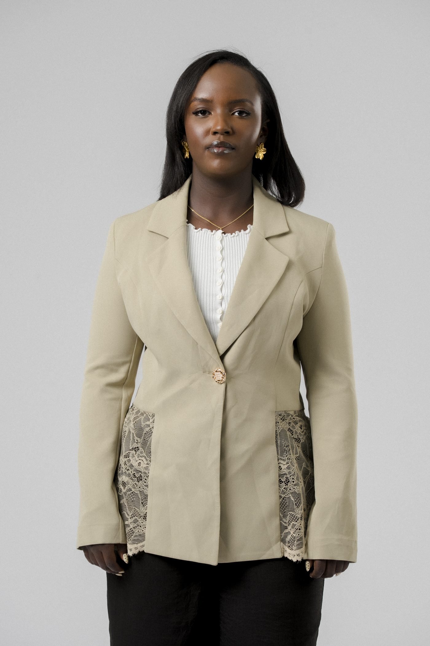 Lace Edge Blazer