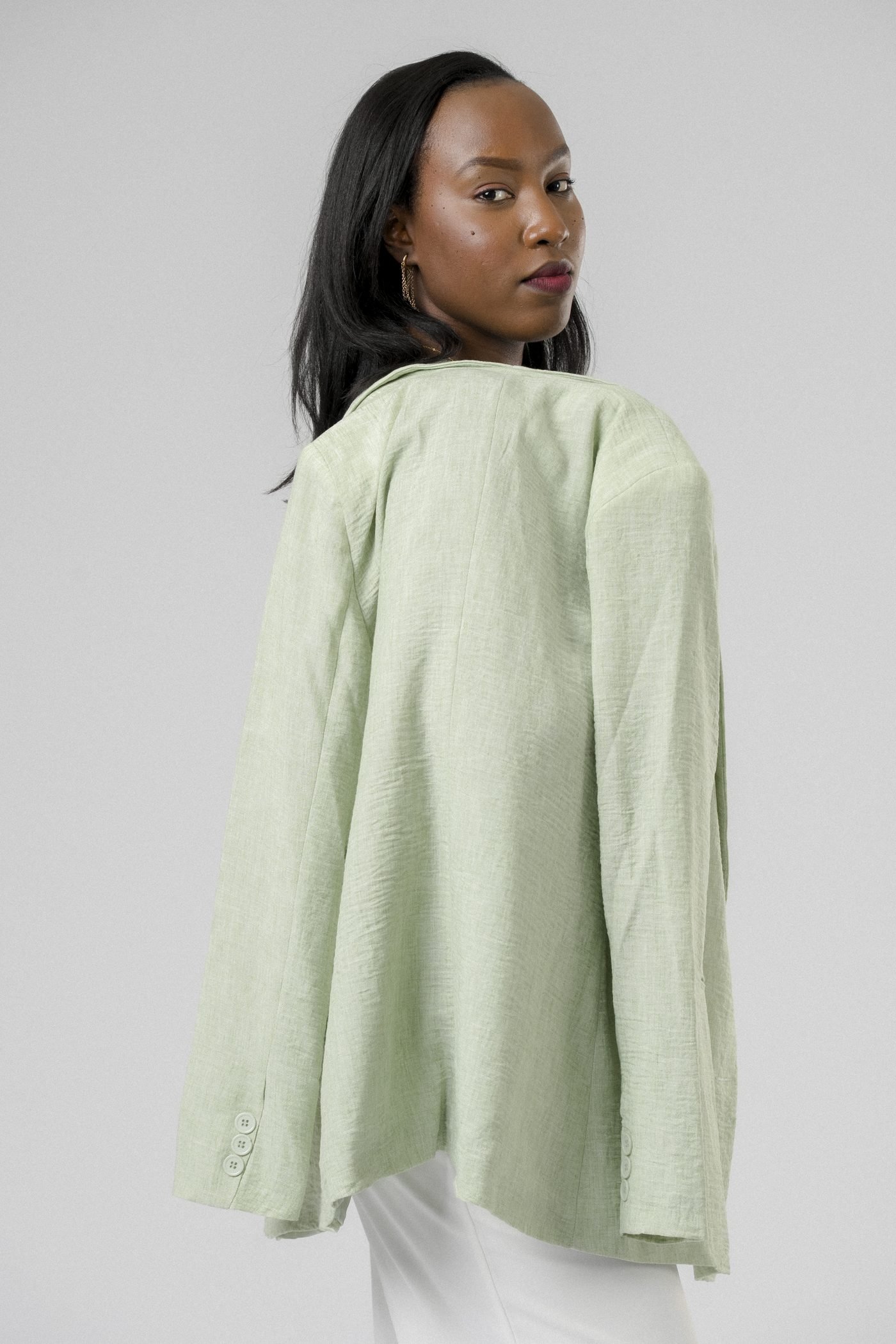 Signature Blazer in Sage Green
