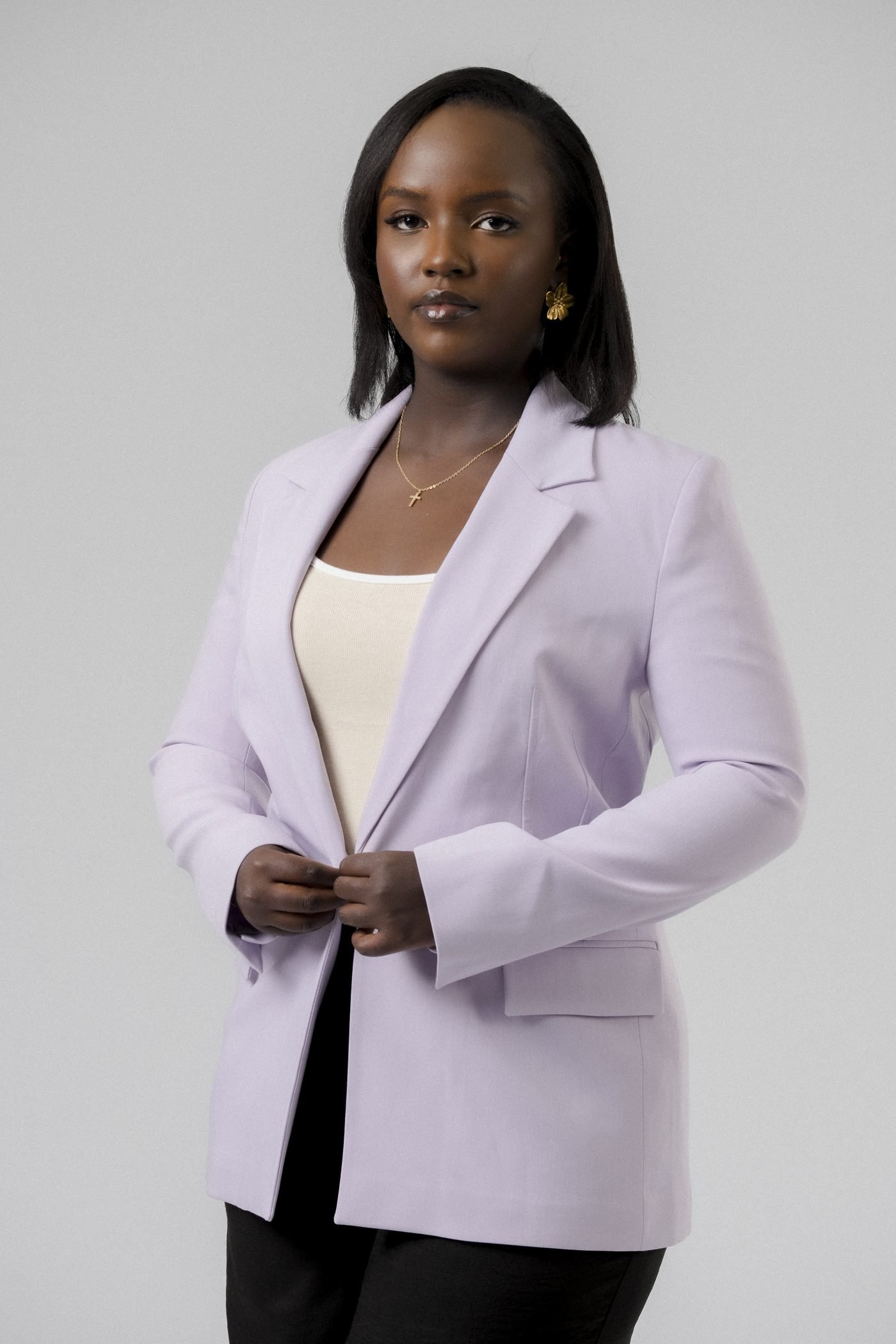 Signature Blazer in Lilac