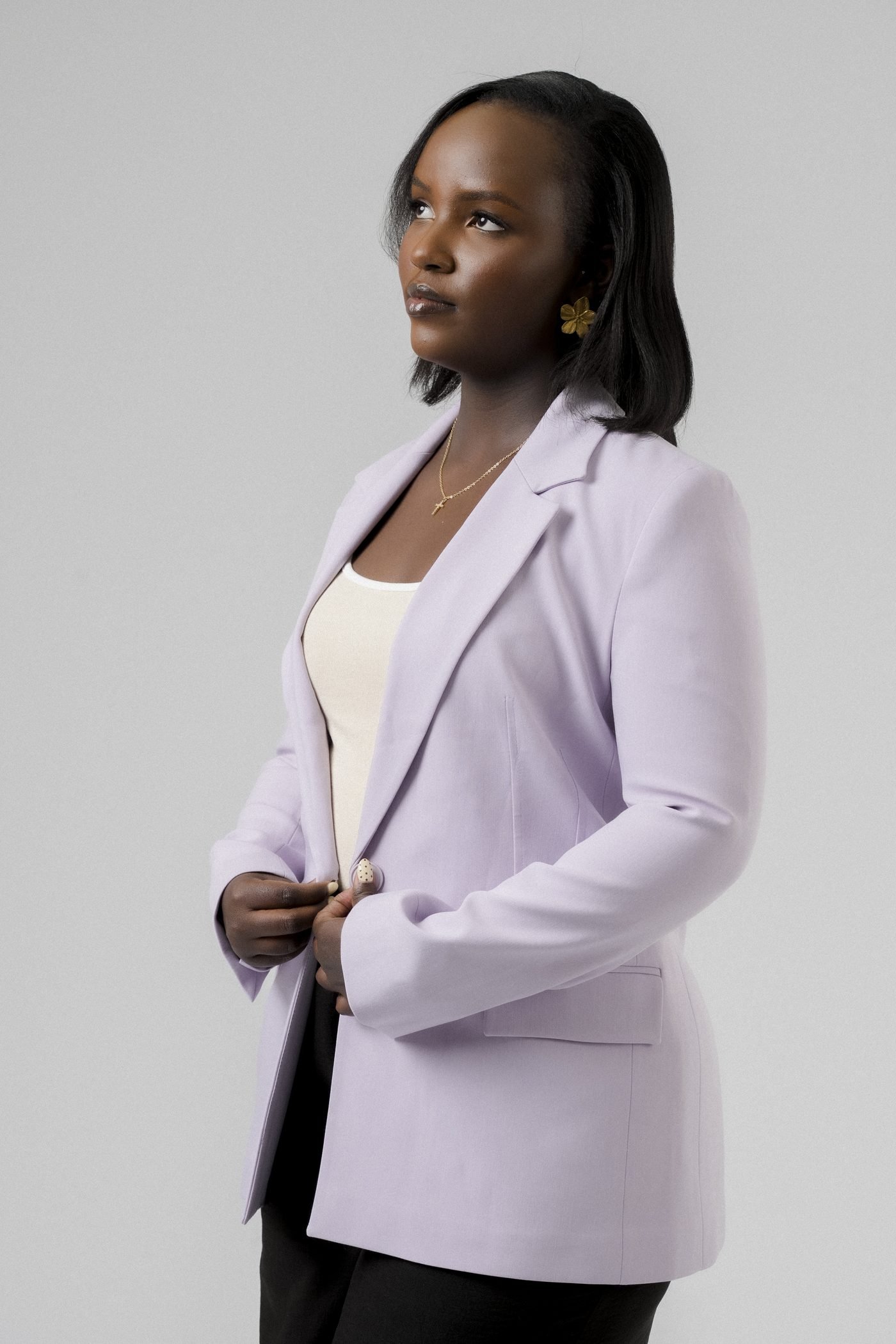 Signature Blazer in Lilac