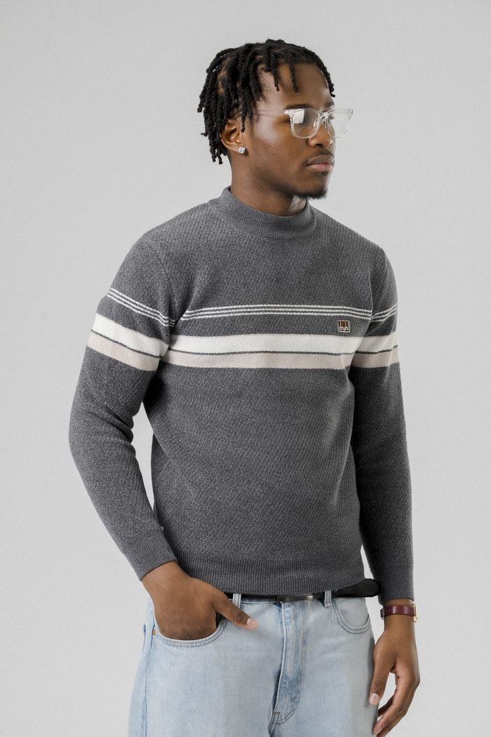 Slate Stripe Sweater