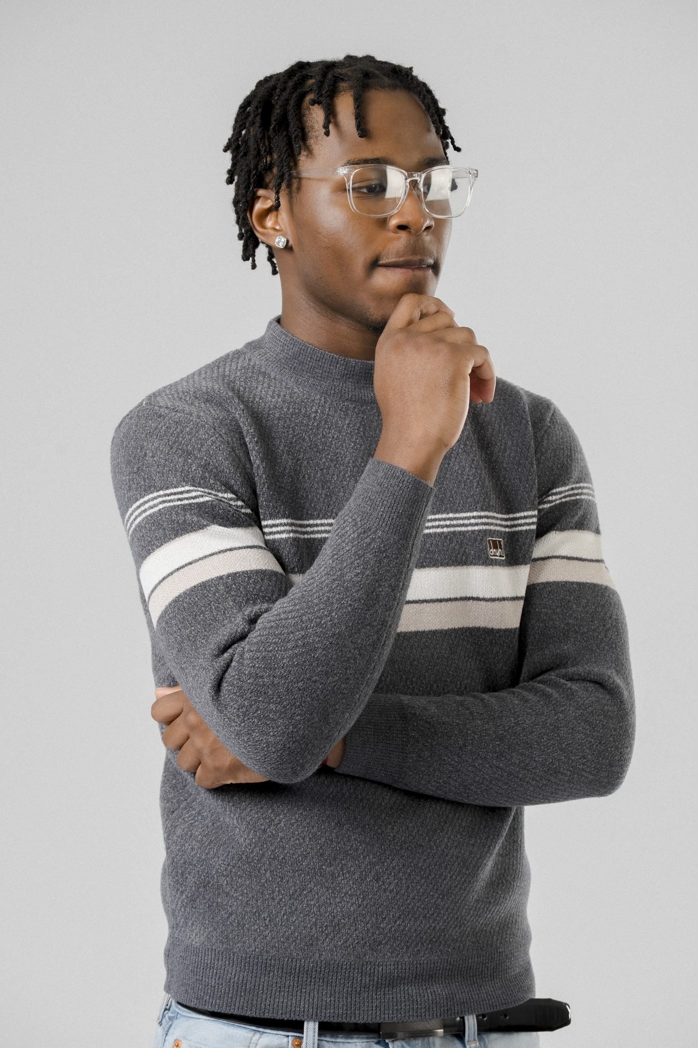Slate Stripe Sweater