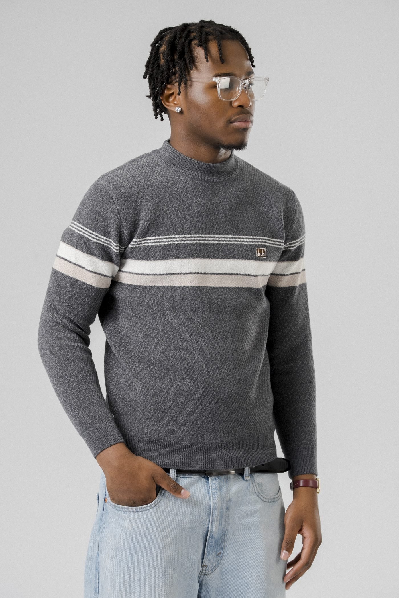 Slate Stripe Sweater