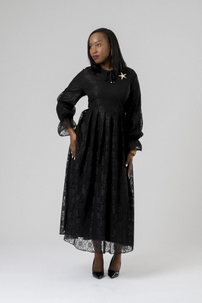 Starlit Lace Dress