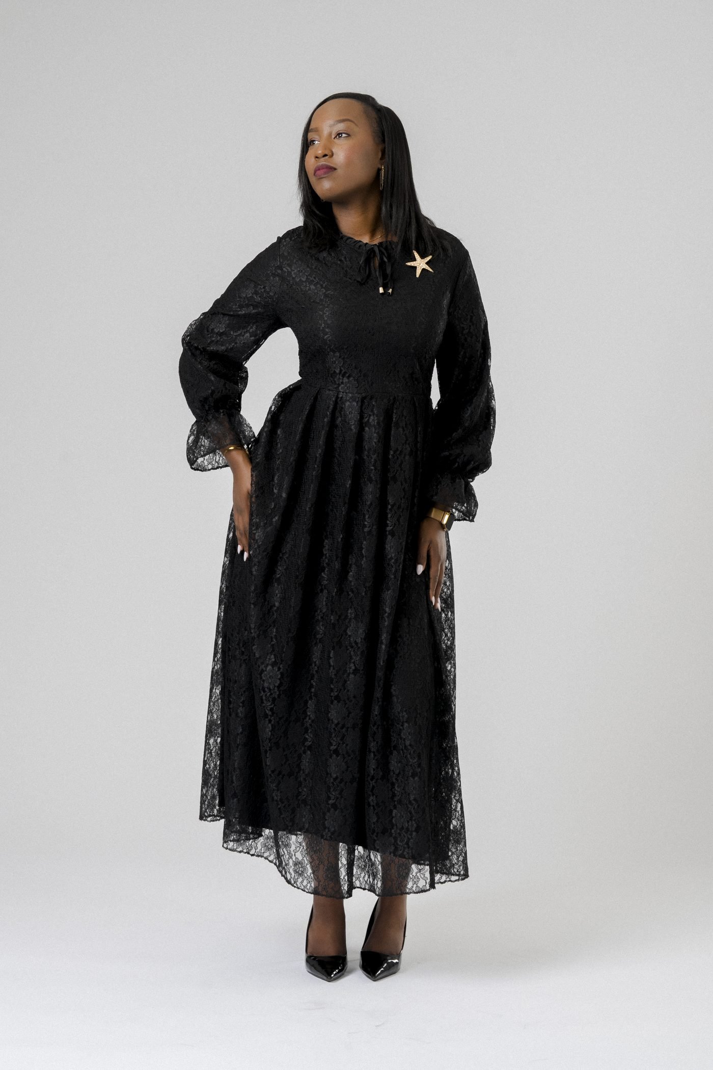 Starlit Lace Dress
