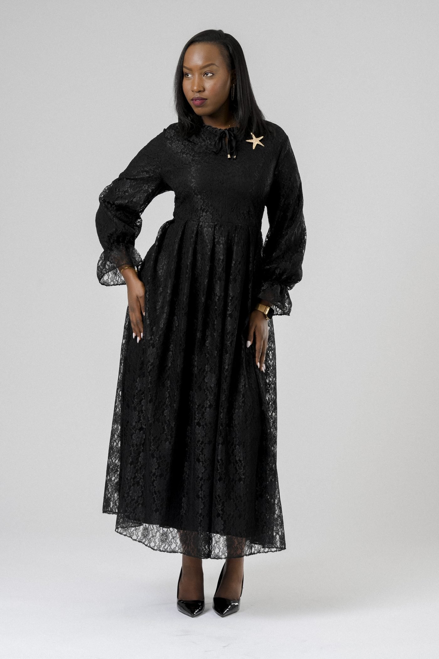 Starlit Lace Dress