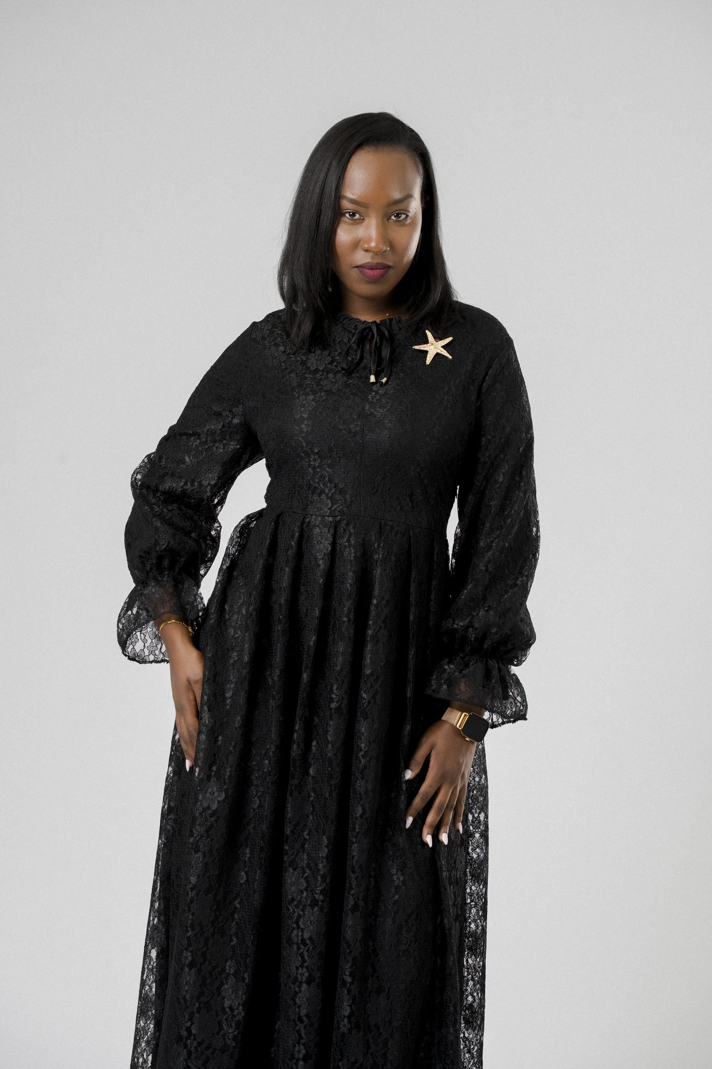 Starlit Lace Dress